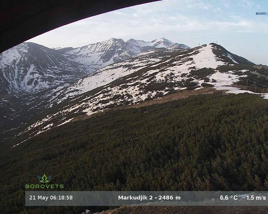 Ski runs Markudjik, Borovets web cam